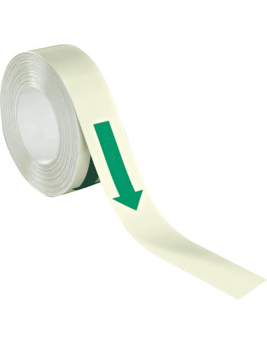 Lichtgevende tape met pijlen - 25 meter op rol