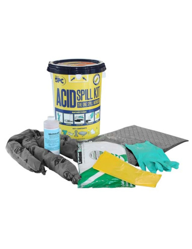 Brady spill interventie kit voor zuren - 17 liter