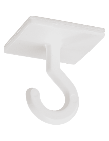 Zelfklevende plafondhaken - 25 x 25 mm - 10 stuks - wit