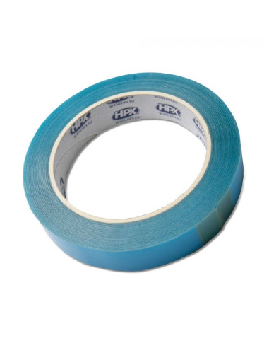 HPX dubbelzijdige tape - 20 mm breed - blauw