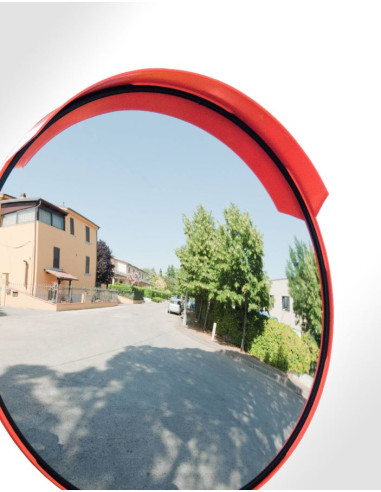 Universele ronde verkeersspiegel - oranje