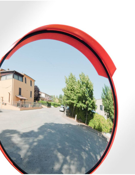 Universele ronde verkeersspiegel - oranje