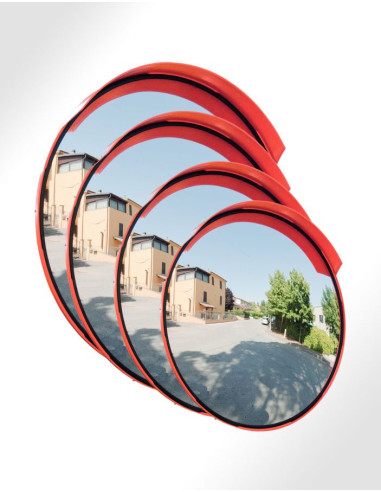 Universele ronde verkeersspiegel - oranje