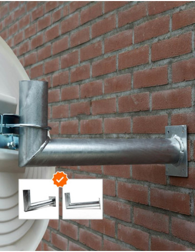 Muurbeugel voor verkeersspiegel