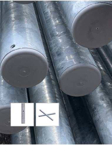 Flespaal - verzinkt staal - inclusief ankers