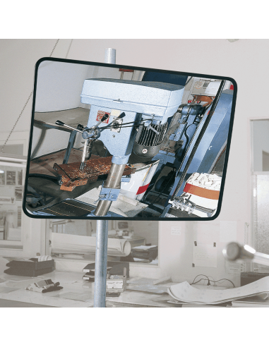 Rechthoekige bewakingsspiegel In-Out - acrylglas