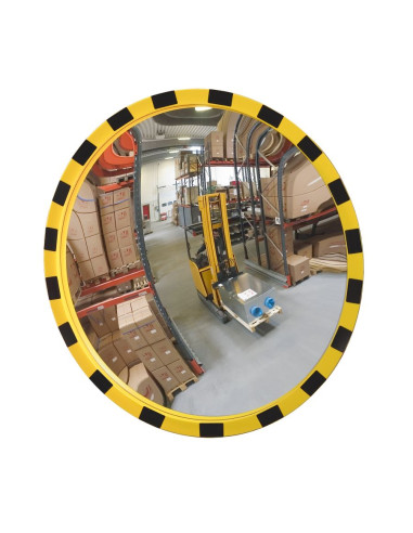 Eucryl ronde bewakingsspiegel - geel zwart