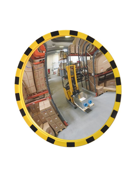 Eucryl ronde bewakingsspiegel - geel zwart