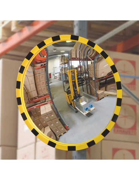 Eucryl ronde bewakingsspiegel - geel zwart