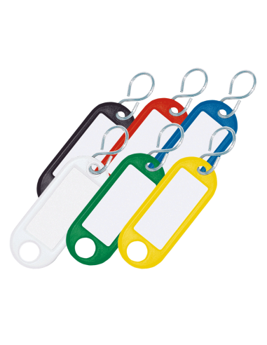 Sleutelhangers in verschillende kleuren - 25 stuks