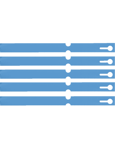 Beschrijfbare sleutelhanger lussen - PVC - 1000 stuks