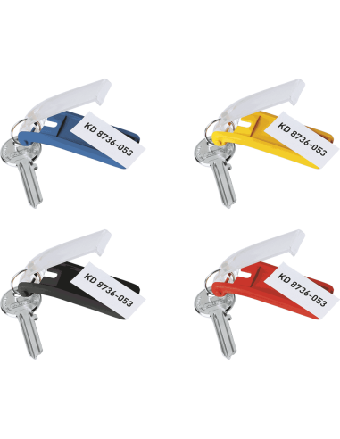 DURABLE sleutelclips - kunststof - 6 stuks