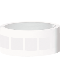 Vierkante markeringsstickers - zelfklevende folie - 25 x 25 mm - 100 stuks op rol