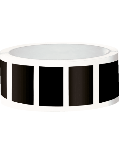 Rechthoekige markeringsstickers - zelfklevende folie - 50 x 25 mm - 100 stuks op rol