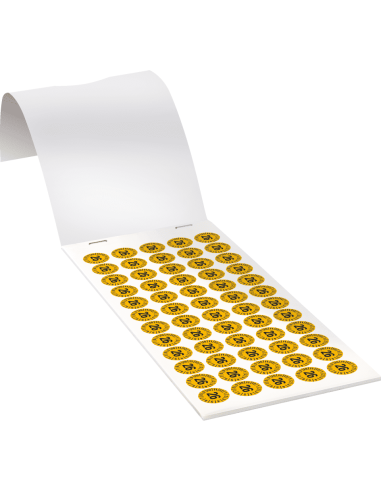 Keuringssticker jaartal 26, 15 mm, 420 per boekje