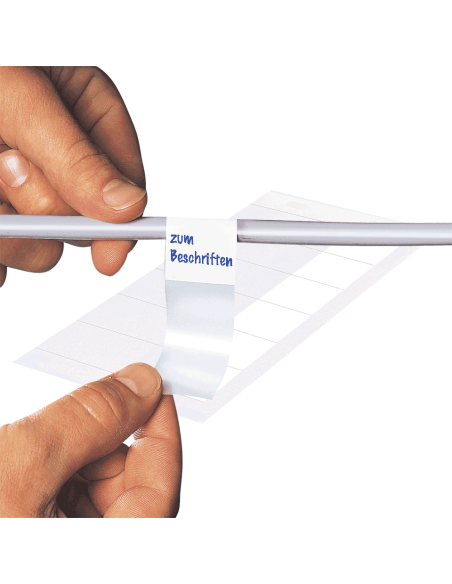 Beschrijfbare kabellabels - zelfklevende folie - 25 vellen