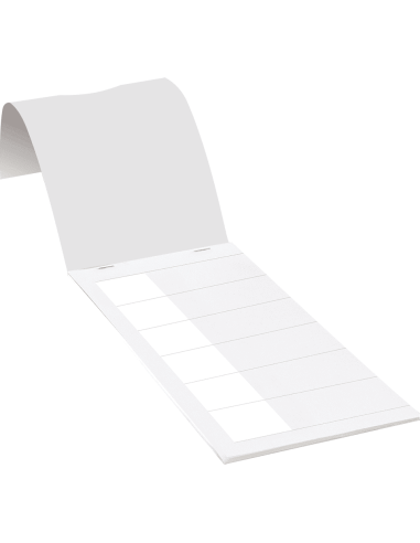 Beschrijfbare kabellabels in boekje - zelfklevende folie