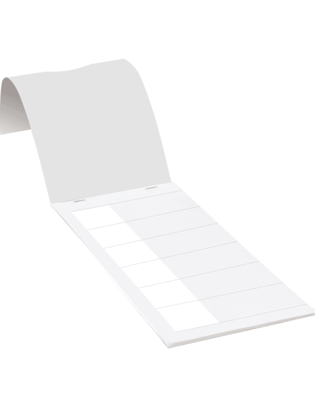 Beschrijfbare kabellabels in boekje - zelfklevende folie