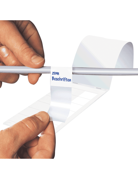 Beschrijfbare kabellabels in boekje - zelfklevende folie
