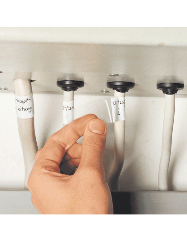 Beschrijfbare kabellabels in boekje - zelfklevende folie