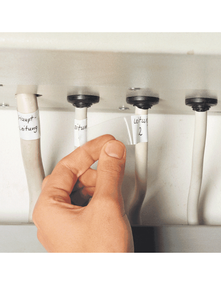 Beschrijfbare kabellabels in boekje - zelfklevende folie