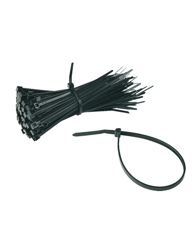 Kabelbinders - zwart - polyamide - 100 stuks