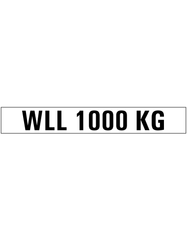 WLL 1000 kg sticker kopen? Bestel nu!
