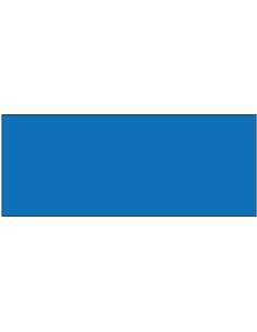 Blanco magneetsticker - blauw- rechthoekig - beschrijfbaar