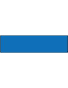 Blanco magneetsticker - blauw- rechthoekig - beschrijfbaar