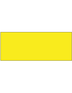 Blanco magneetsticker - geel - rechthoekig - beschrijfbaar