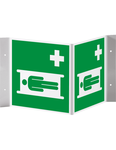 Blanco panorama bord - kunststof - te beplakken met eigen sticker