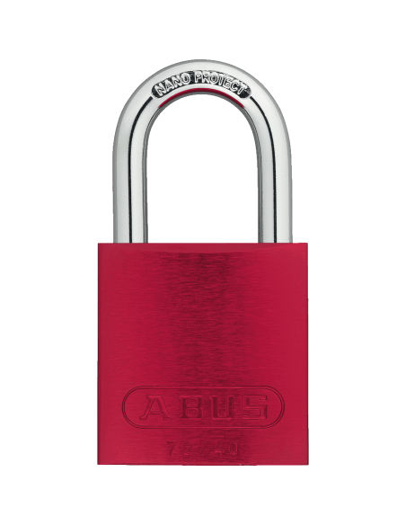 ABUS hangslot 72/40, aluminium, rood