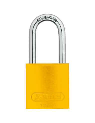 ABUS hangslot 72/40 BH40, aluminium, geel