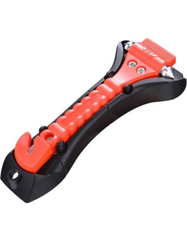 Mexxo lifehammer auto, oranje, met gordelmes