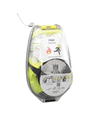 Dräger PARAT 5530 vluchtmasker met filter, geel