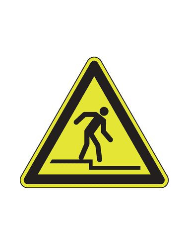 Extra lichtgevende pas op afstap sticker - W070