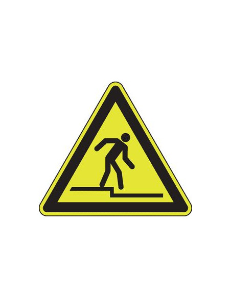 Extra lichtgevende pas op afstap sticker - W070