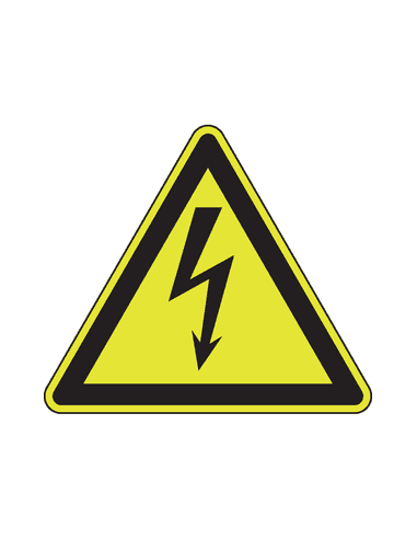 Extra lichtgevend elektrische spanning bord - kunststof - W012