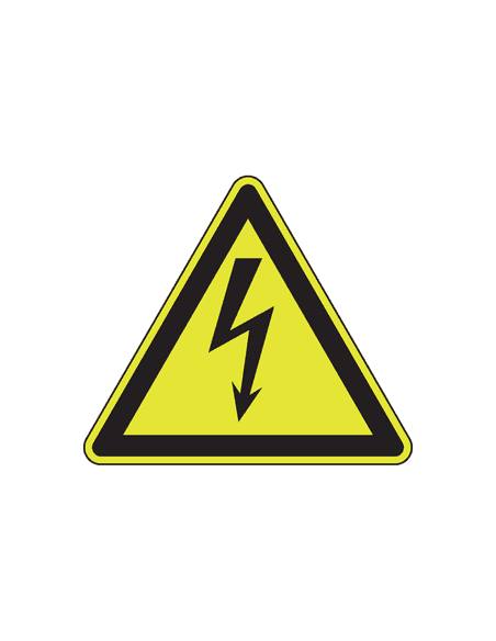 Extra lichtgevend elektrische spanning bord - kunststof - W012