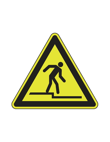 Extra lichtgevend pas op afstap bord - kunststof - W070