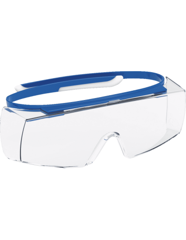 Uvex Super OTG 9169-260 overzetbril, transparant blauw