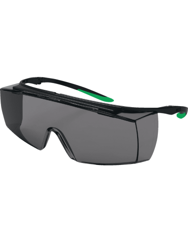 Uvex Super F OTG 9169-543 overzetbril, smoke, groen