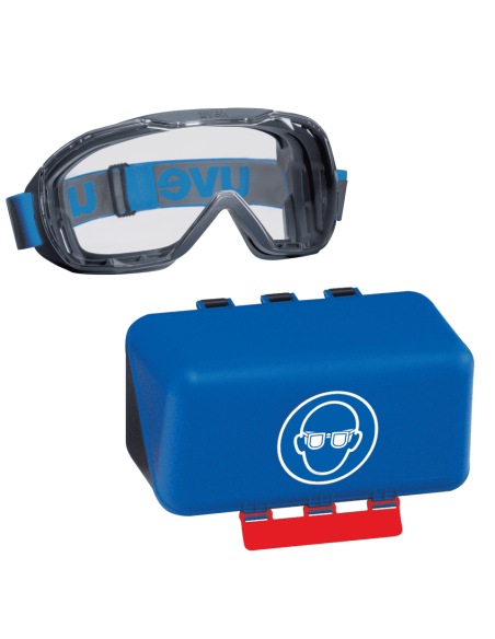 Uvex megasonic ruimzichtbril voordeelset met Secubox