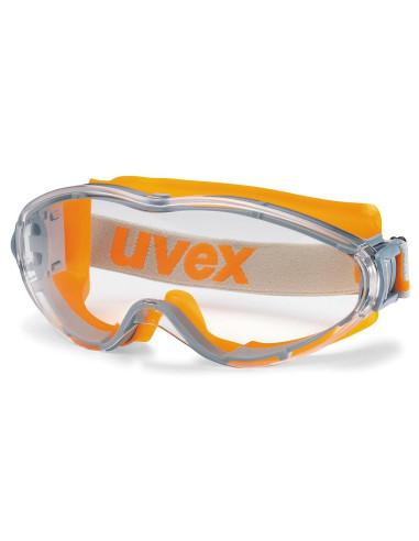 Uvex ultrasonic 9302-245 ruimzichtbril, oranje met transparante lens