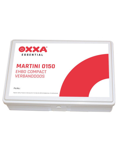 OXXA Martini 0150 EHBO compact verbanddoos, rood wit