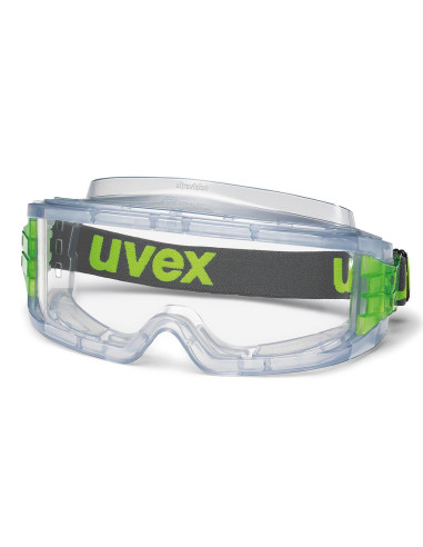 Uvex ultravision 9301-105 ruimzichtbril, transparant, groen met zwarte band