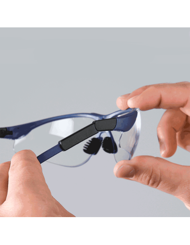 ESV WORK C3 Comfort veiligheidsbril, blauw met transparante lens