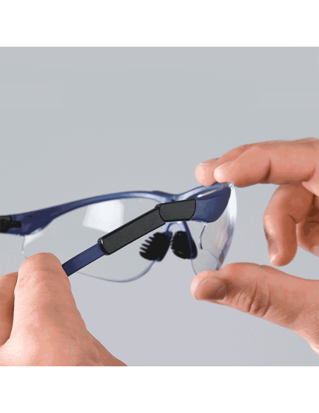 ESV WORK C3 Comfort veiligheidsbril, blauw met transparante lens