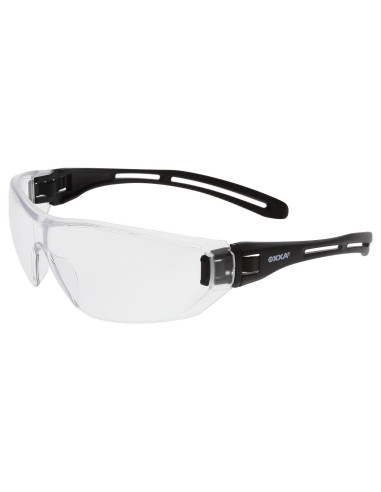 OXXA Nila 8215 veiligheidsbril, zwart montuur, transparante lens