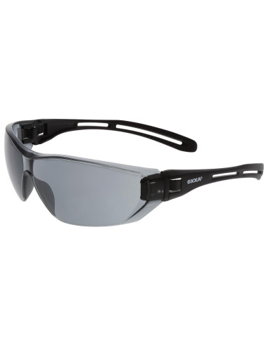 OXXA Nila 8216 veiligheidsbril, zwart montuur, smoke lens